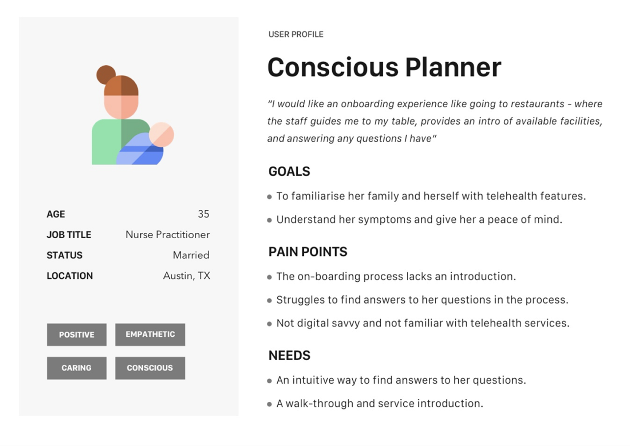User profile persona card two