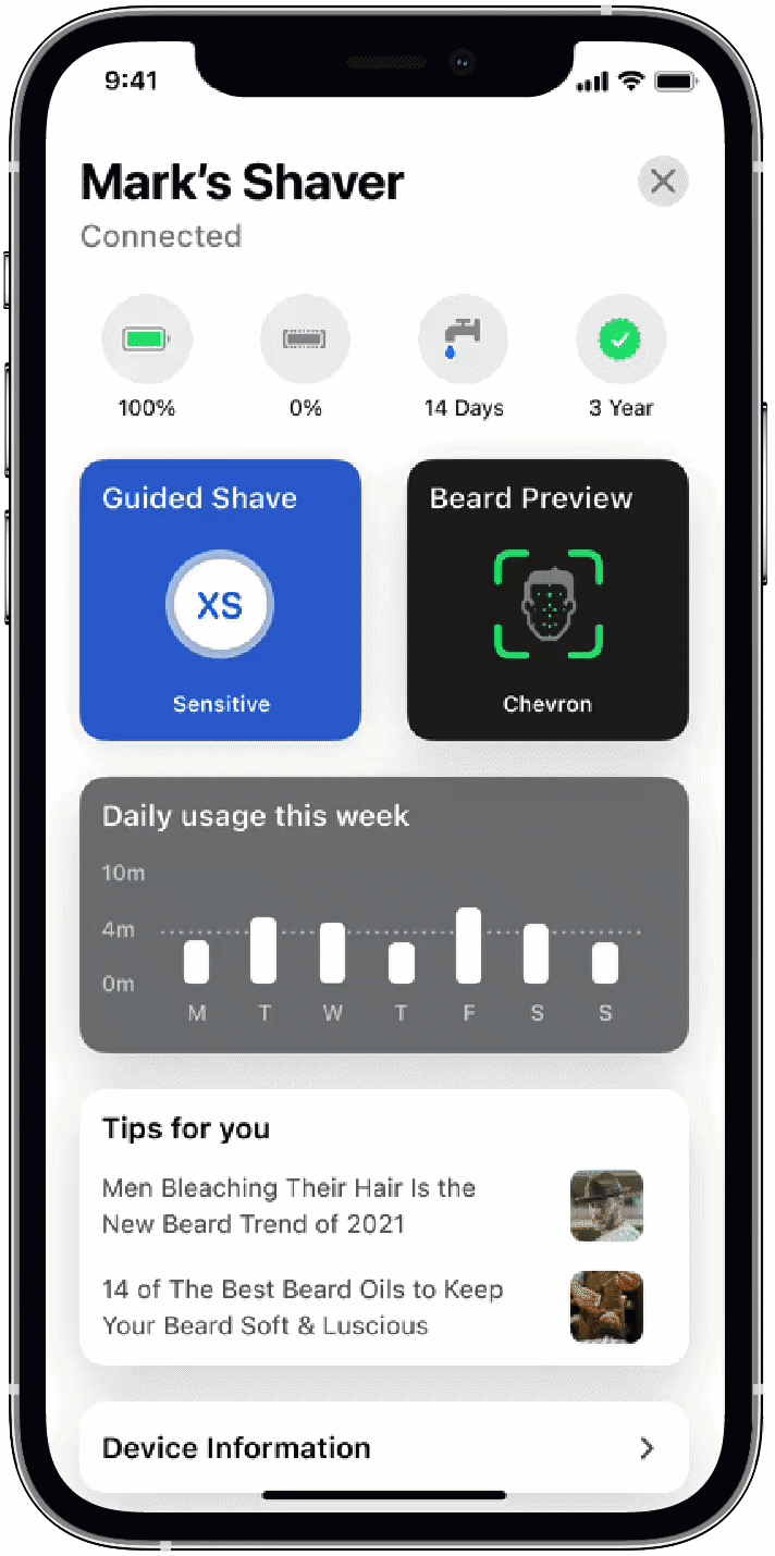 Dashboard informational icons