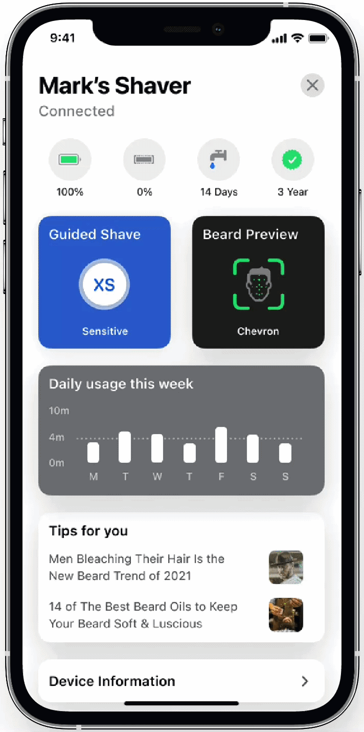 Dashboard feature widget