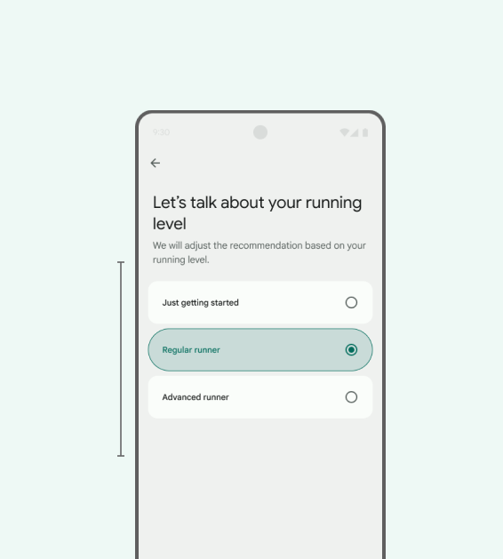 Previous running level options without explanations