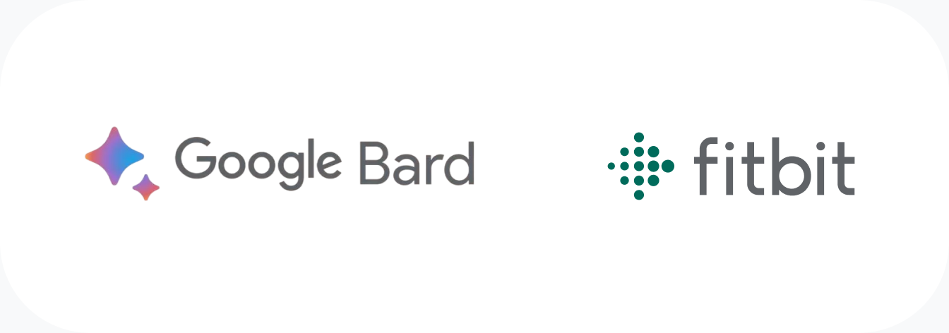 Google AI and Fitbit logos