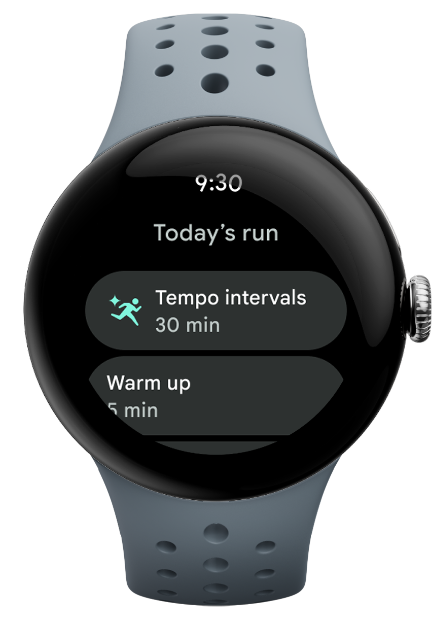 Today’s run on a Pixel Watch