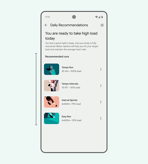 Previous four equal recommendations