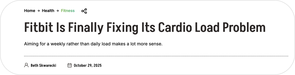 Press quote about the Fitbit AI coach